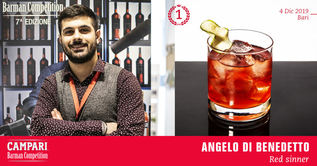 Campari Barman Competition Angelo di Benedetto Red Sinner Coqtail Milano