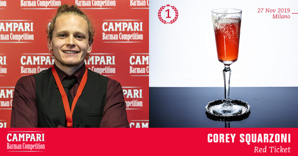 Campari Barman Competition Corey Squarzoni Coqtail Milano