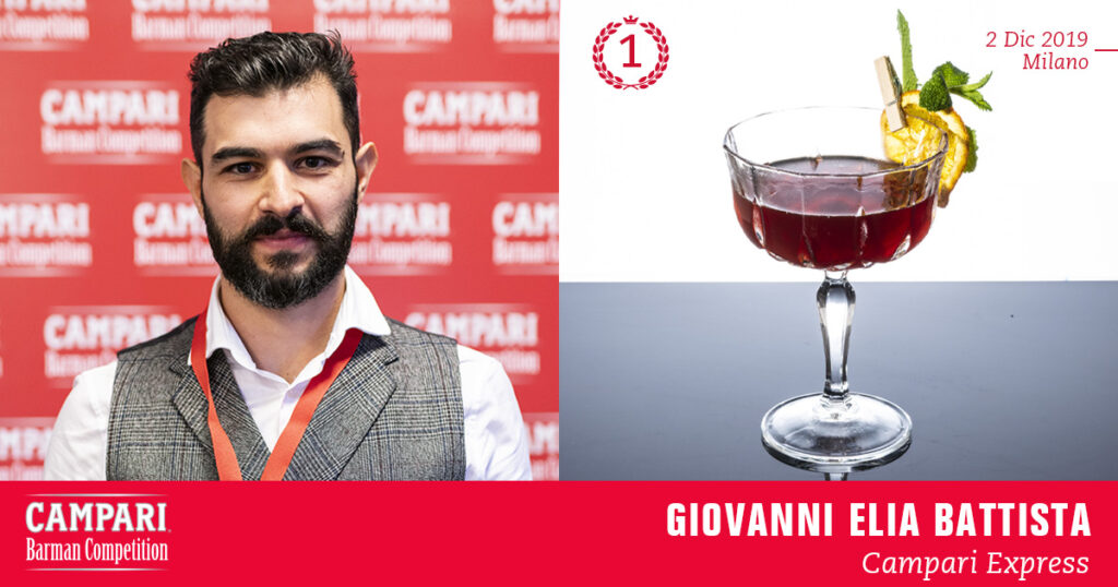 Campari Barman Competition Giovanni Elia Battista Campari Express Coqtail Milano