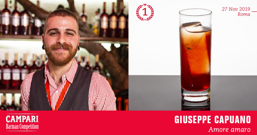 Campari Barman Competition Giuseppe Capuano Amore Amaro Coqtail Milano