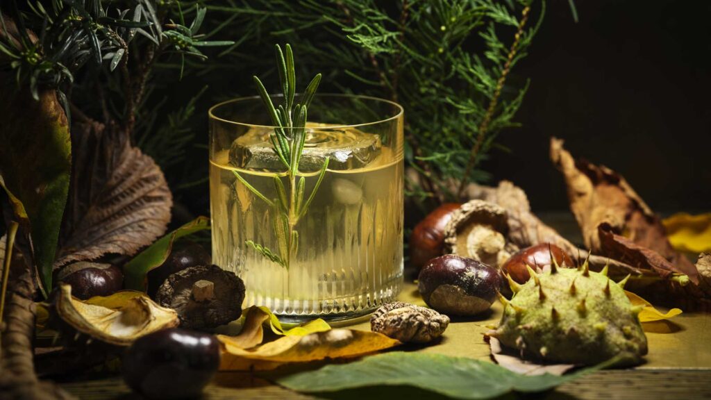 Il cocktail Forest della drink list A Sense of Memories 