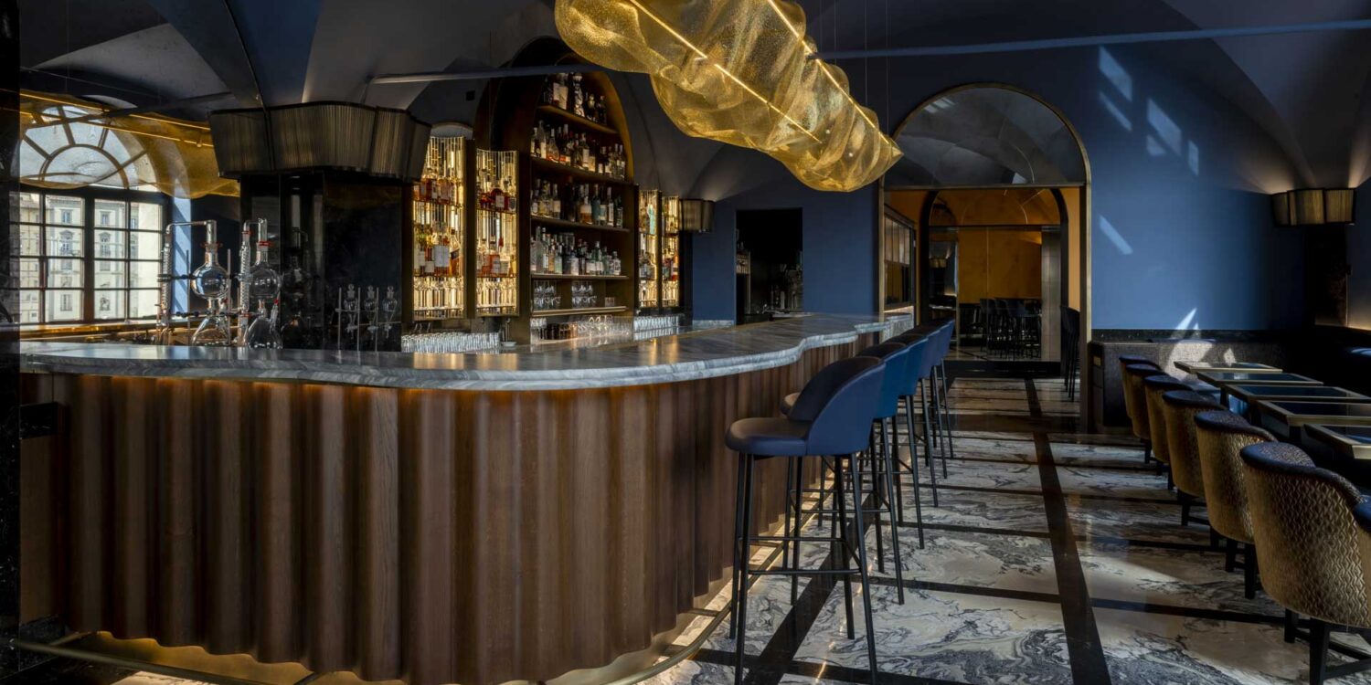 Gli interni del nuovo Fede Cocktailab di Firenze